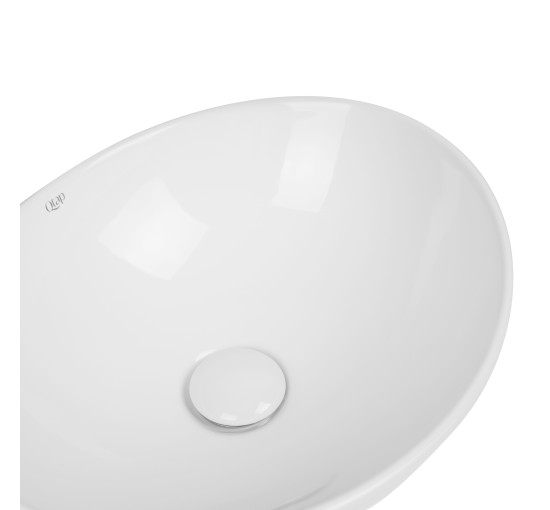 Раковина-чаша Qtap Dove 410x335x145 White с донным клапаном QT06113078W