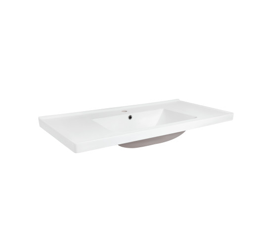 Раковина Qtap Albatross 5C 1000х480х210 White с донным клапаном QT01115100CW