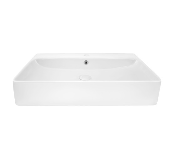 Раковина Qtap Nando 710х425х135 White з донним клапаном QT1211K427W