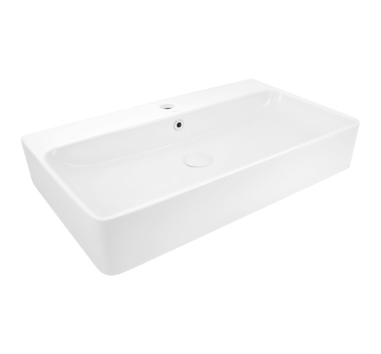 Раковина Qtap Nando 710х425х135 White з донним клапаном QT1211K427W