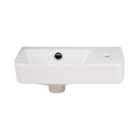 Раковина Qtap Tern 450х260х155 White з донним клапаном QT17115117RW