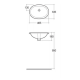 Раковина RAK Ceramics LILY под столешницу овальная 46см OC71AWHA