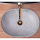 умивальник Rea Lara 35x48,5 grey (REA-U9889)