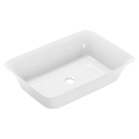 Умывальник накладной IMPRESE ELANTA i11521 490x350мм прямоугольный белый