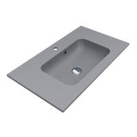 Умывальник Miraggio DELLA 800 MIRASTONE GRAY