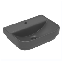 Умивальник VOLLE SOLO з отвором на змішувач 55x40x17 антрацит матовий (13-55-113Grey)