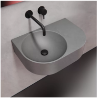 Умывальник из бетона серый 600S