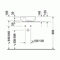 Умивальник на стільницю Duravit LUV 42x27 см (0381420000)