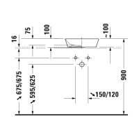 Умивальник Duravit CAPE COD на стільницю Ø 40 см (2328400000)