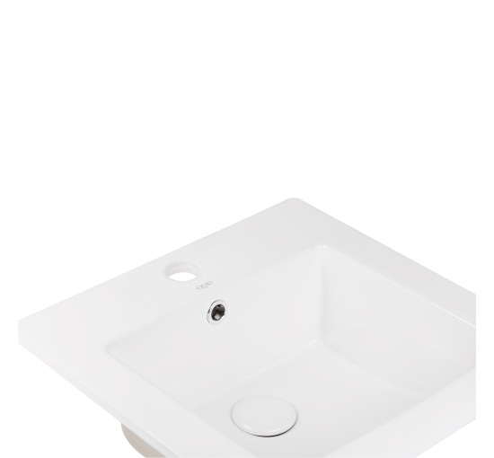 Раковина Qtap Stork 420x420x170 White з донним клапаном QT15116037W