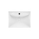 Раковина подвесная моноблок Qtap Presto 600х450х405мм White с донным клапаном QT2411G822W
