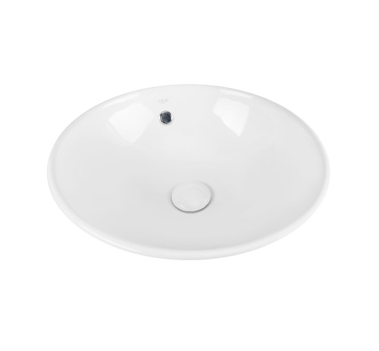 Раковина-чаша Qtap Robin 410х410х180 White с донным клапаном QT1311A004W