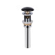 Раковина-чаша Qtap Scorpio 400x400x140 Matt black с донным клапаном QT14113018BMBMB
