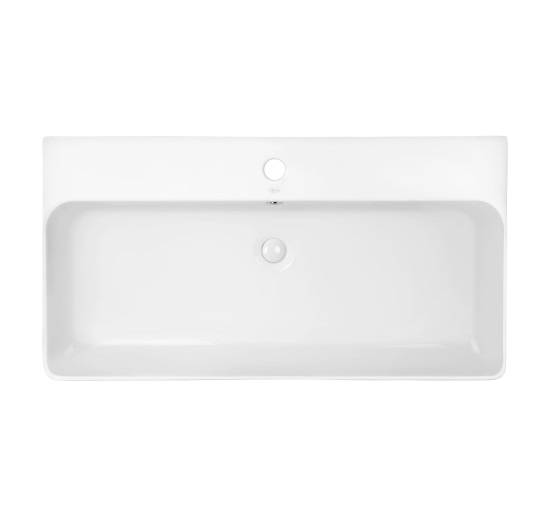 Раковина Qtap Nando 800х415х155 White с донным клапаном QT1211K419W