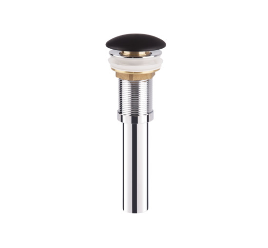 Раковина-чаша Qtap Robin 460x460x100 Matt black з донним клапаном QT13113062MB