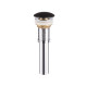 Раковина-чаша Qtap Robin 460x460x100 Matt black з донним клапаном QT13113062MB