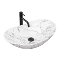 Умивальник (раковина) REA ROYAL STATUARIO MARBLE MATT накладний мармур