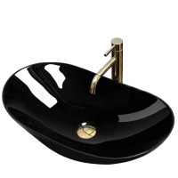 умивальник Rea Royal 36,5x61,5 black (REA-U0445)