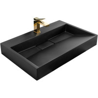 умывальник Rea Goya 37x70 black mat (REA-U8802)