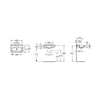 Раковина Roca Dama-N Compacto 60 (A327785000)