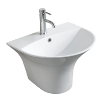 Умывальник моноблок подвесной VOLLE FIESTA 48 (13-77-049B)