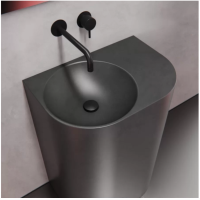 Умивальник з бетону підлоговий графіт 600L
