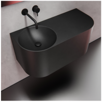 Умывальник из бетона графит 900M