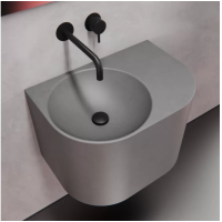 Умывальник из серого бетона 600M