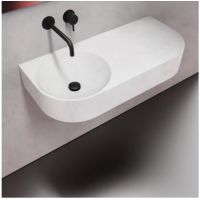 Умывальник из бетона белый 900S