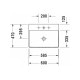 Умывальник мебельный Duravit DURASQUARE 60х47 см (2353600041)