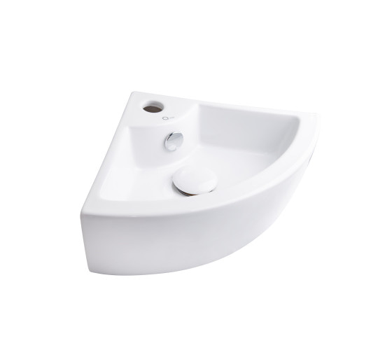 Раковина Qtap Kiwi 435х310х125 White с донным клапаном QT0911K184AW