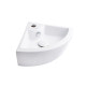 Раковина Qtap Kiwi 435х310х125 White с донным клапаном QT0911K184AW