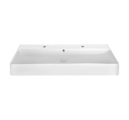 Раковина Qtap Nando 1100х420х135 White с донным клапаном QT1211K428W