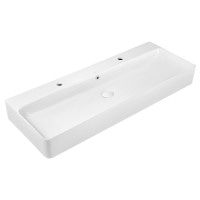 Раковина Qtap Nando 1100х420х135 White з донним клапаном QT1211K428W