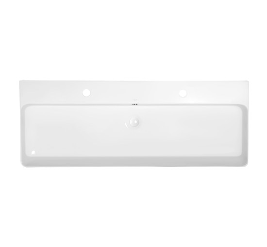 Раковина Qtap Nando 1100х420х135 White с донным клапаном QT1211K428W