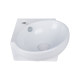 Раковина Qtap Leo 390x365x130 White з донним клапаном QT11115010W