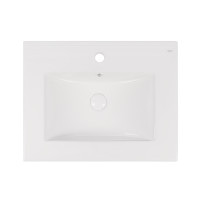 Раковина Qtap Albatross New 600x470x180 White с донным клапаном QT0111750660W
