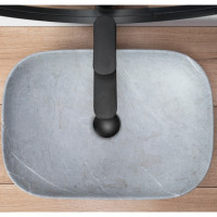 умивальник Rea Livia 33,5x46,5 grey matt (REA-U3801)