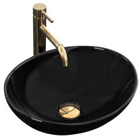 Раковина керамічна на стільницю Rea Sofia Black (7991444724)
