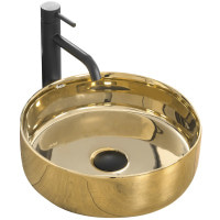 Раковина керамическая на столешницу Rea Sami Gold