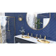 умывальник Rea Nel 39x47 gold (REA-U6331)