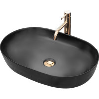 умивальник Rea Cleo 60,5x41 black matt (Rea-U0035)