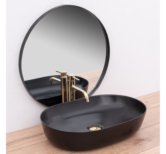 умивальник Rea Cleo 60,5x41 black matt (Rea-U0035)