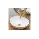 умивальник Rea Sofia 41x34,5 gold edge (REA-U3287)