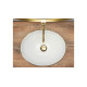 умивальник Rea Sofia 41x34,5 gold edge (REA-U3287)