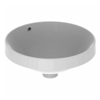 Раковина на столешницу GEBERIT VARIFORM 40 с переливом белая (500.701.01.2)