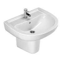 Раковина з напівп‘єдесталом VOLLE VIRGO 60 (13-23-600)