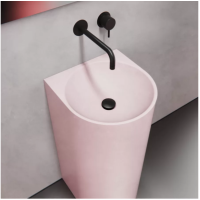 Умывальник напольный из бетона розовый 400L