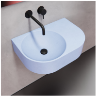 Умывальник из голубого бетона 600S