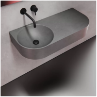 Умывальник из серого бетона 900S